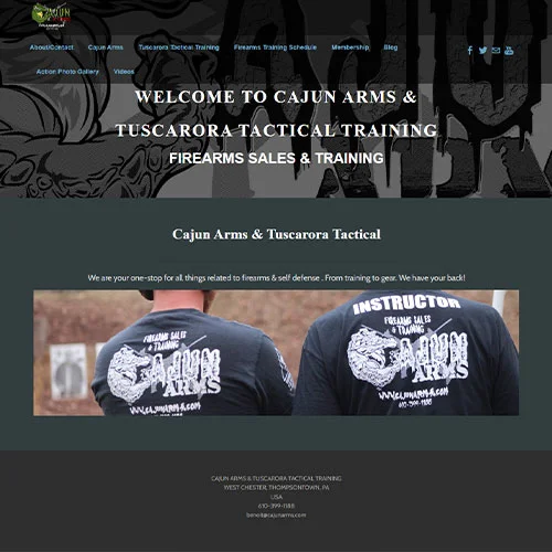 screenshot of the website prior to redevelopment