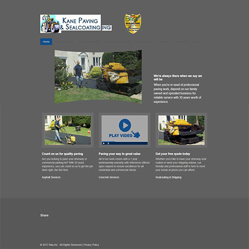 screenshot of the website prior to redevelopment