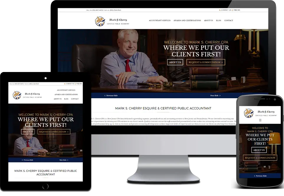 Responsive Website Design Certified Public Accountants King of Prussia, Montgomery County, PA