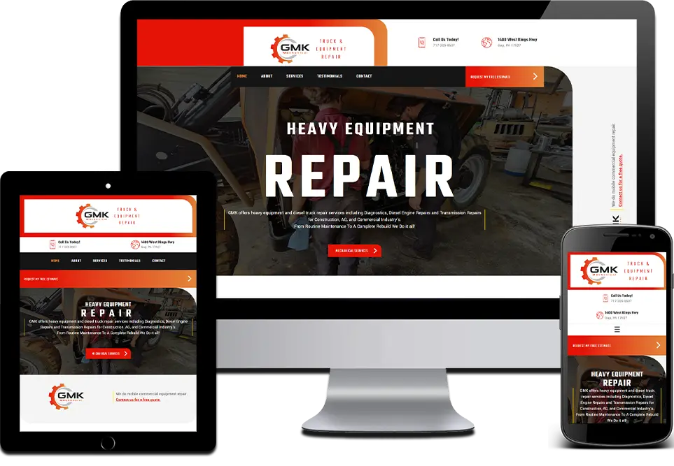 Responsive Website Design Automotive Mechanic Wayne, Delaware County, PA