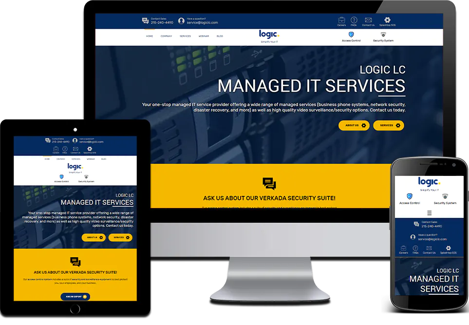 Responsive Website Design IT Vendor Logic LC Devon, Chester County, PA