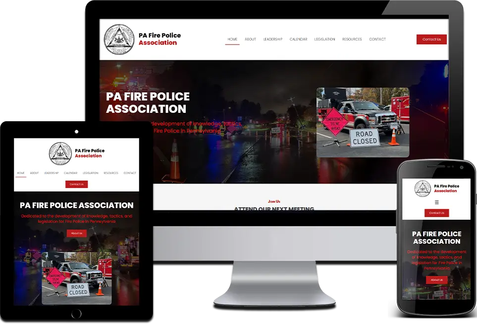 picture of a fire police association website