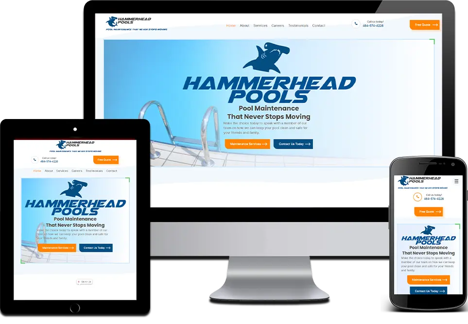 Responsive Website Design Pool Maintenance Frazer, Allegheny County, PA